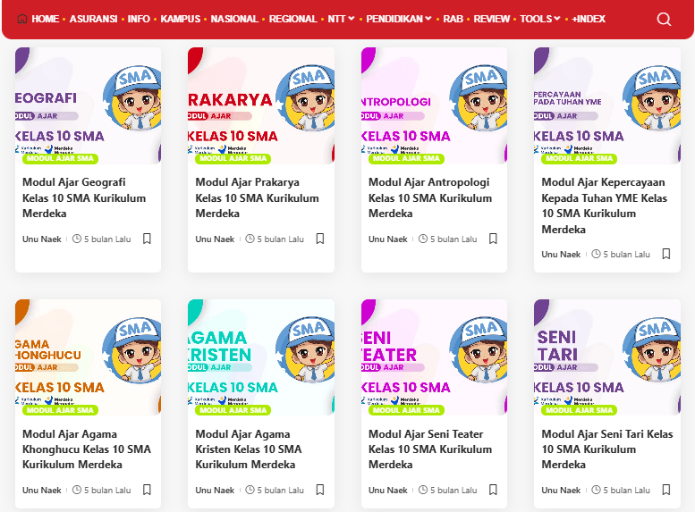 Kumpulan Link Modul Ajar SMA/SMK