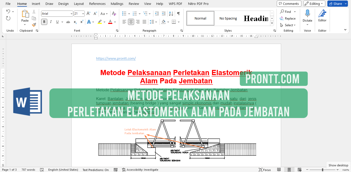 Metode Pelaksanaan Perletakan Elastomerik Alam Pada Jembatan File Doc