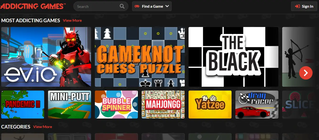 Addictinggames.com - Web Game Khusus Petualangan