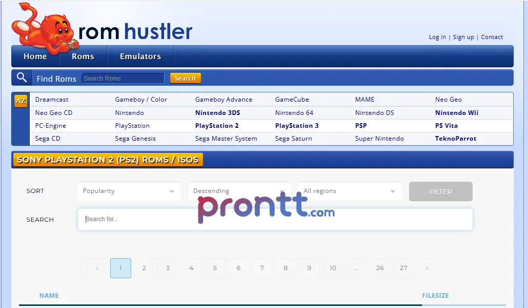 Cara Download Game PS2 ISO via ROM Hustler