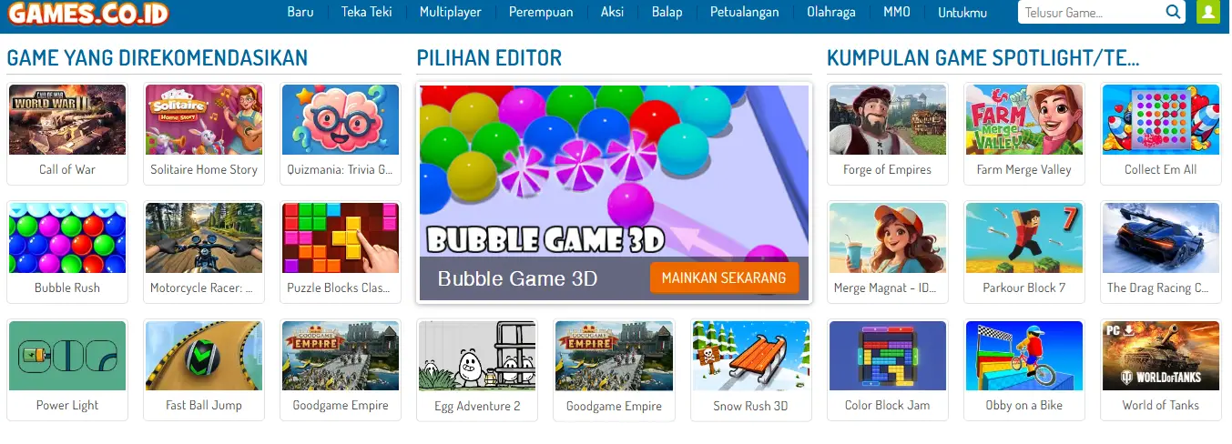 Games.co.id - Situs Web Game Online di HP