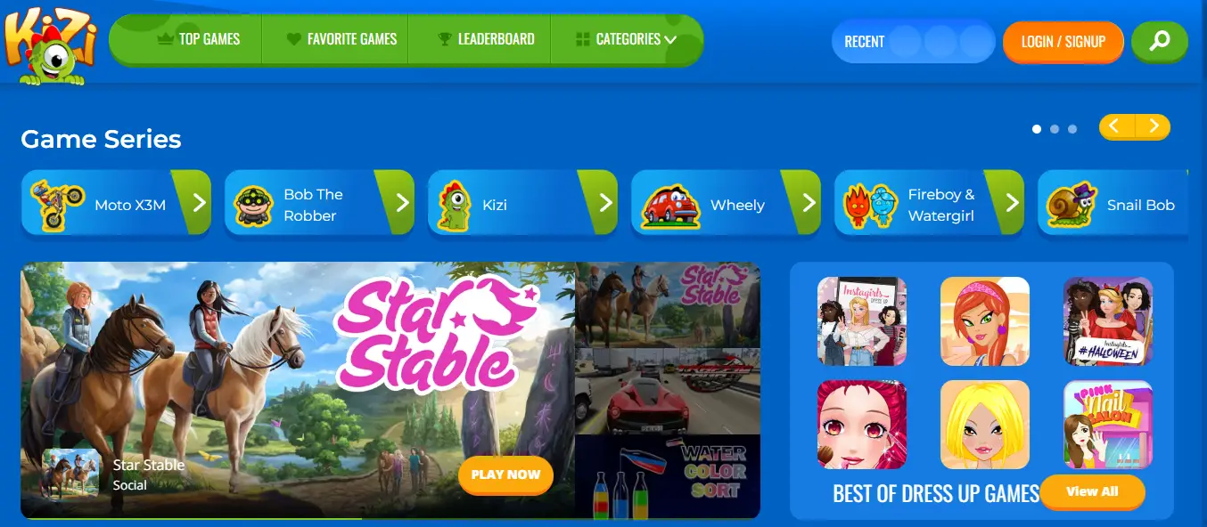 Kizi - Web Game Online untuk Anak-Anak
