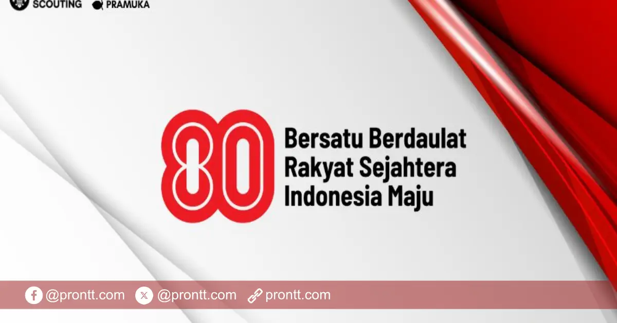 Download Logo HUT ke-80 Kemerdekaan RI Resmi, Lengkap dengan Pedoman Visual dan Makna Filosofinya!