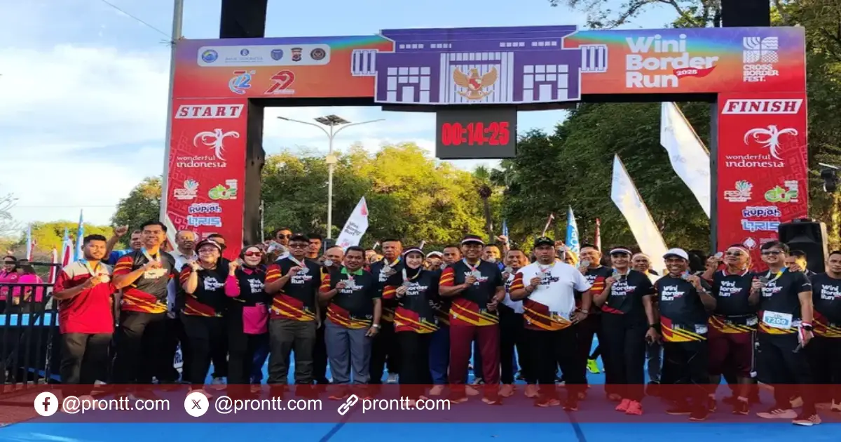 Kapolda NTT Lepas Ribuan Peserta Wini Border Run 2025