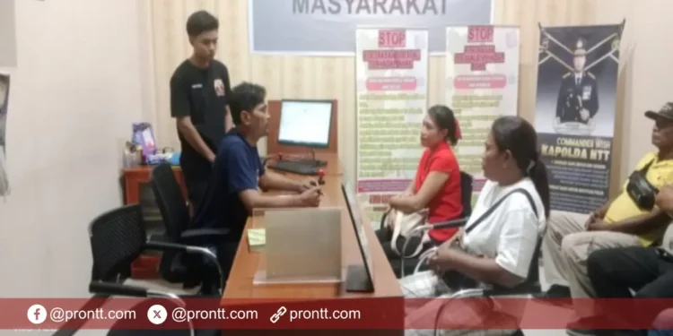 Akibat Salah Paham, Istri Kades Biris MYM dan FS Berakhir Damai Di Polres Malaka