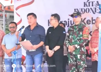 Bupati Belu Willybrodus Lay bacakan ikrar Kita Indonesia, Ajak Jaga Persatuan di Perbatasan NKRI-Timor Leste