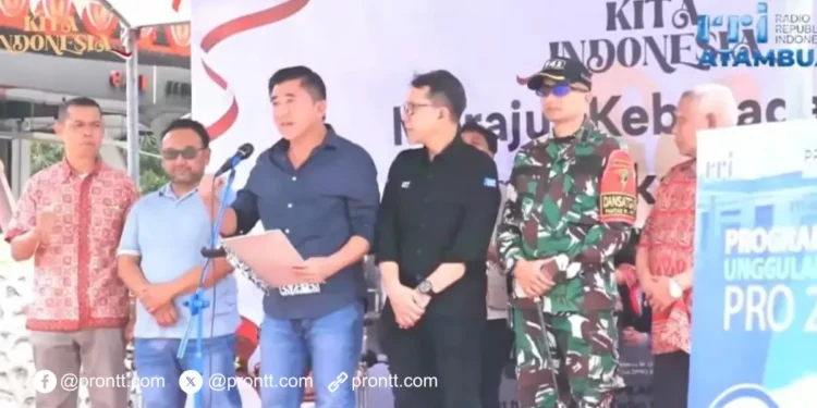 Bupati Belu Willybrodus Lay bacakan ikrar Kita Indonesia, Ajak Jaga Persatuan di Perbatasan NKRI-Timor Leste