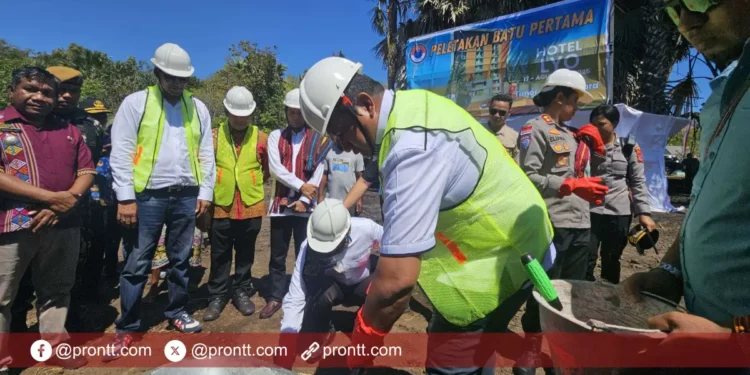 Bupati TTU Lakukan Peletakan Batu Pertama Pembangunan Hotel Lyo, Hotel Bintang 4!