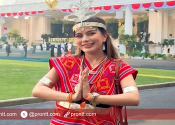 Dewi Leba Kenakan Kain Adat Buna Insana, Curi Perhatian Istana Merdeka!