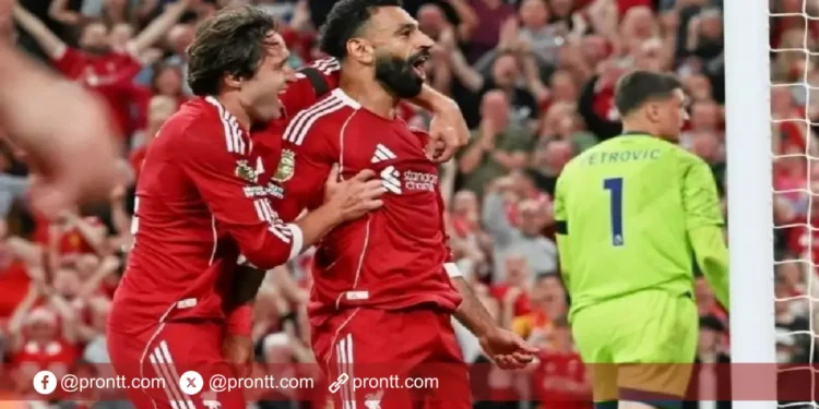 Hasil Pertandingan Liverpool Vs Bournemouth 4-2, The Reds Menang - Mo Salah Menangis!