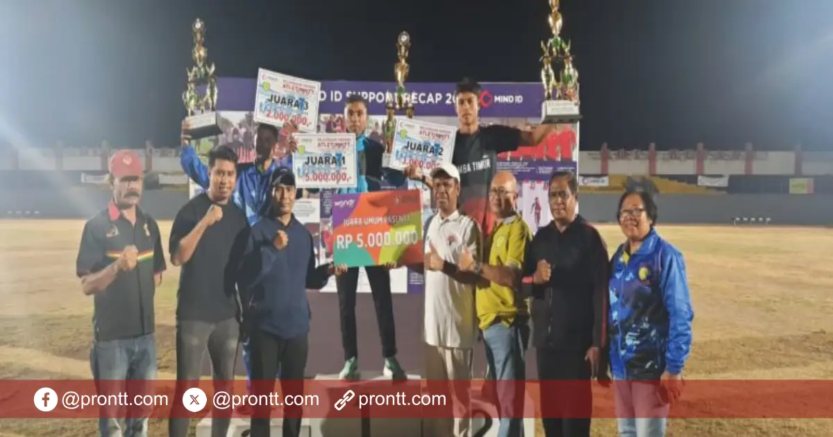 Kabupaten Kupang Juara 1 Umum Kejurda Atletik Tahun 2025, Bawa Pulang 12 Medali Emas!