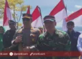 Kodim 1602-Ende Kibarkan Bendera di Bukit Embu Wea, Pengibaran Bendera Bangkitkan Jiwa Nasionalisme!