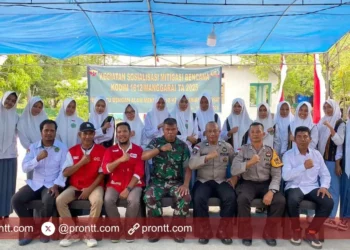 Kodim 1612 Manggarai Gelar Sosialisasi Mitigasi Bencana kepada Para Siswa