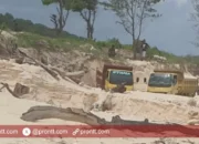 Pantai Bina Natu Rusak parah akibat Penambangan Pasir Liar