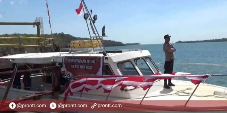 Polres Rote Ndao luncurkan Perpustakaan Apung, Layani Literasi Pulau Terpencil!