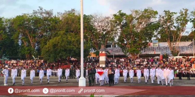 Ribuan pelajar padati Lapangan Pancasila Ende, Tunjukkan Semangat Patriotisme HUT RI