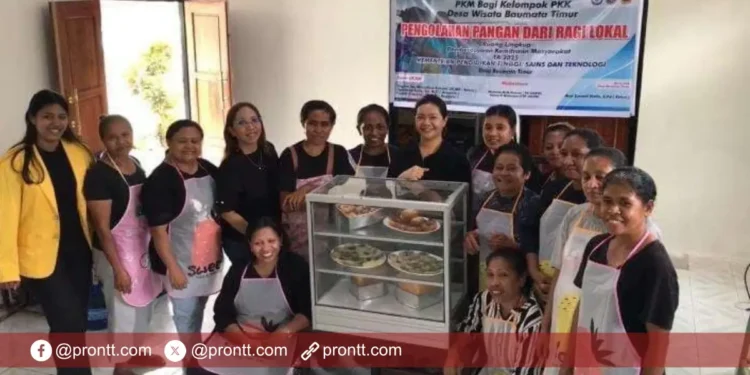 UKAW Gandeng PKK Baumata Timur Gelar Pengolahan Pangan dari Ragi Lokal
