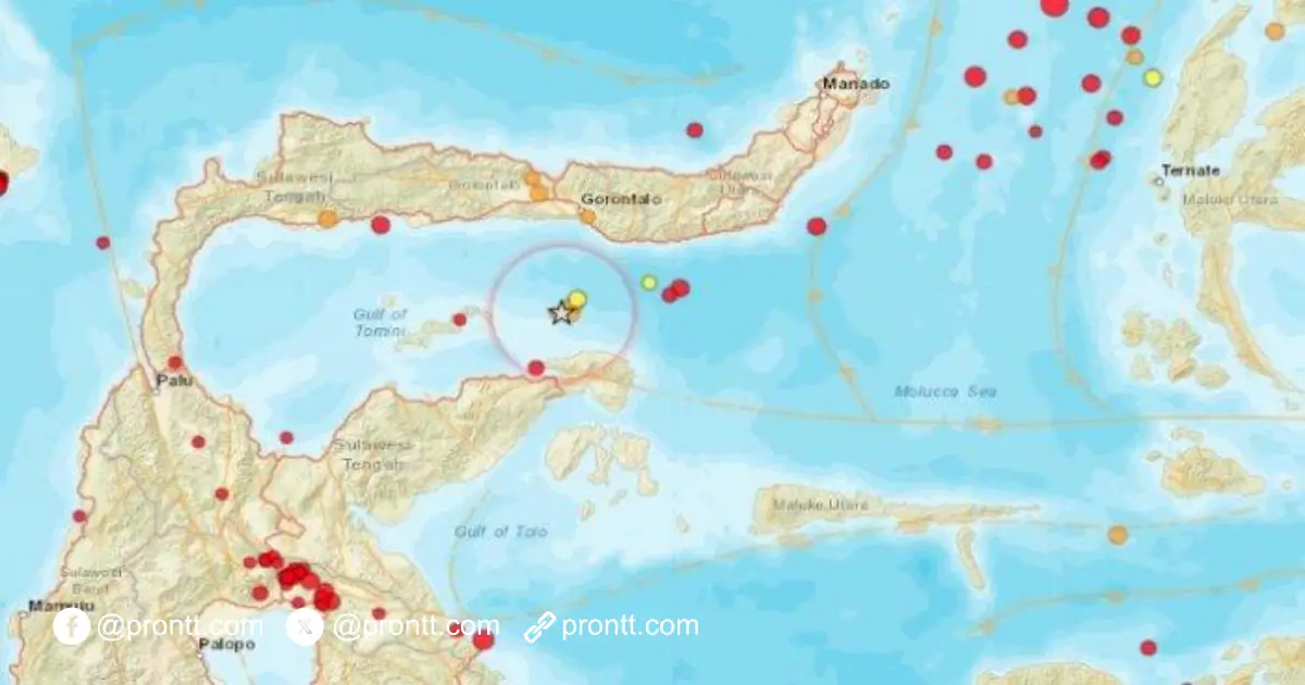 Gempa bumi bermagnitudo 3,6 Guncang Kabupaten Bone Bolango